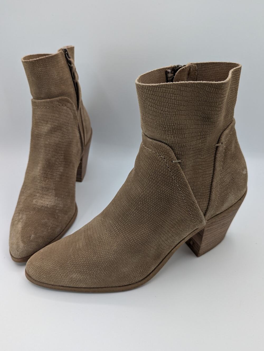 SPLENDID | CHERIE ROUND TOE BLOCK HEEL ZIP-UP | SIZE 9